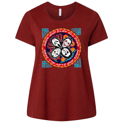 Ladies Curvy Jersey - X85DU5LA - Cardinal - 10