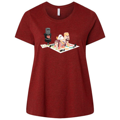 Ladies Curvy Jersey - R3GXRF46 - Cardinal - 10