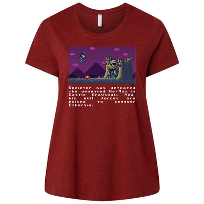 Ladies Curvy Jersey - H2KNDKUQ - Cardinal - 10