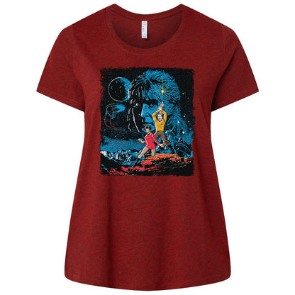 Ladies Curvy Jersey - HZYYU5DG - Cardinal - 10