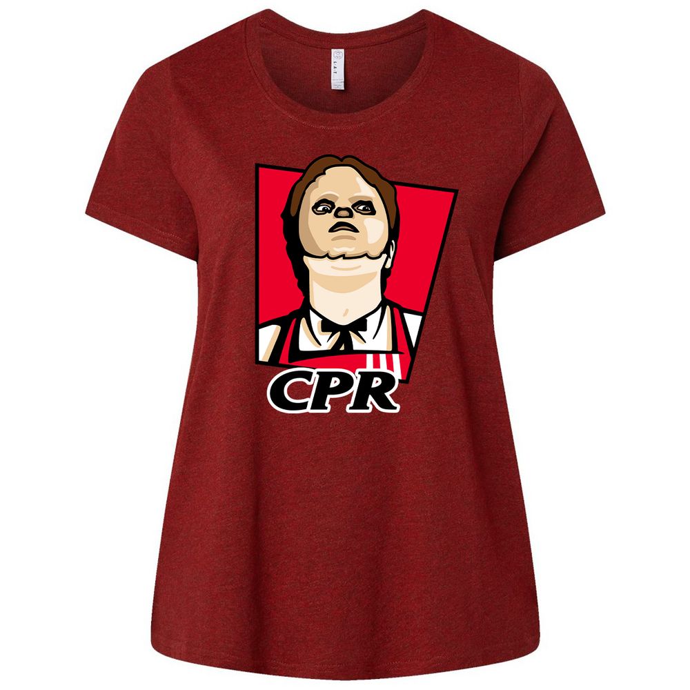 Ladies Curvy Jersey - 4EQGXHJQ - Cardinal - 10