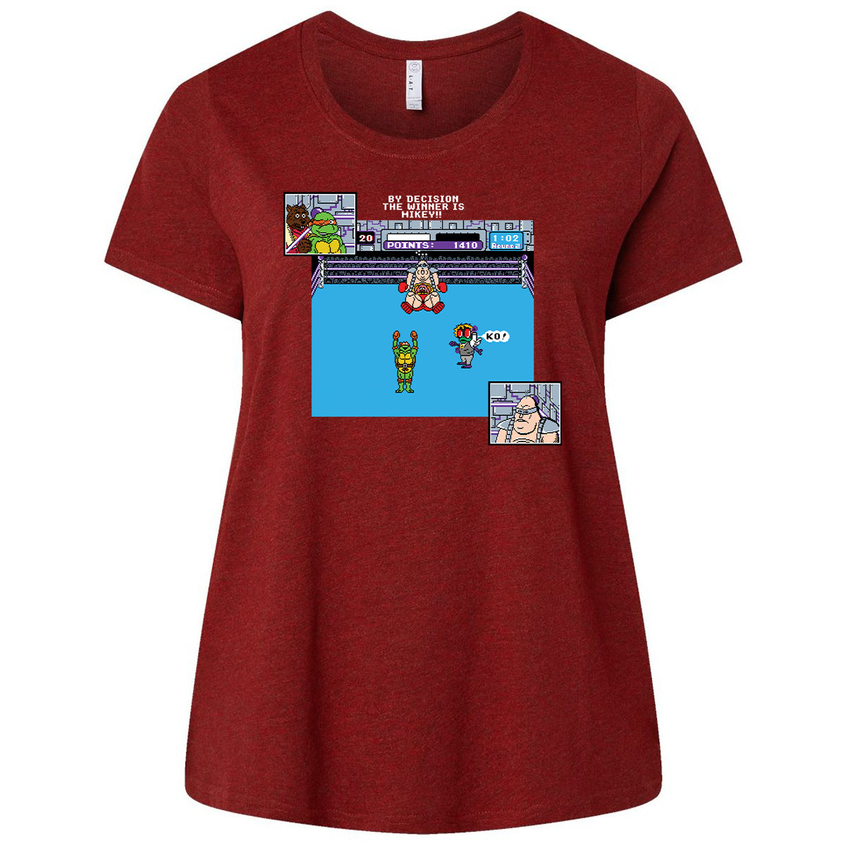 Ladies Curvy Jersey - 2AN57TXG - Cardinal - 10