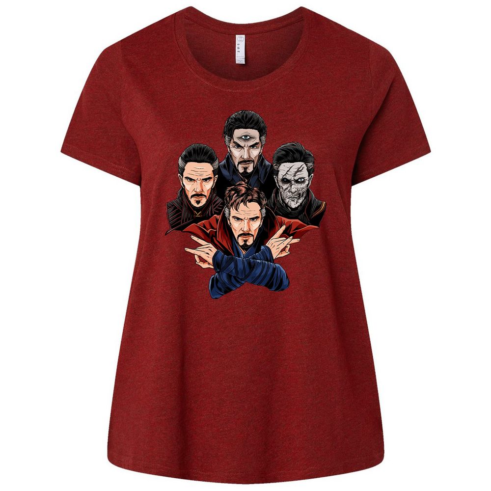 Ladies Curvy Jersey - 6HU8D554 - Cardinal - 10