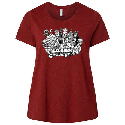 Ladies Curvy Jersey - 1JWQMDYA - Cardinal - 10