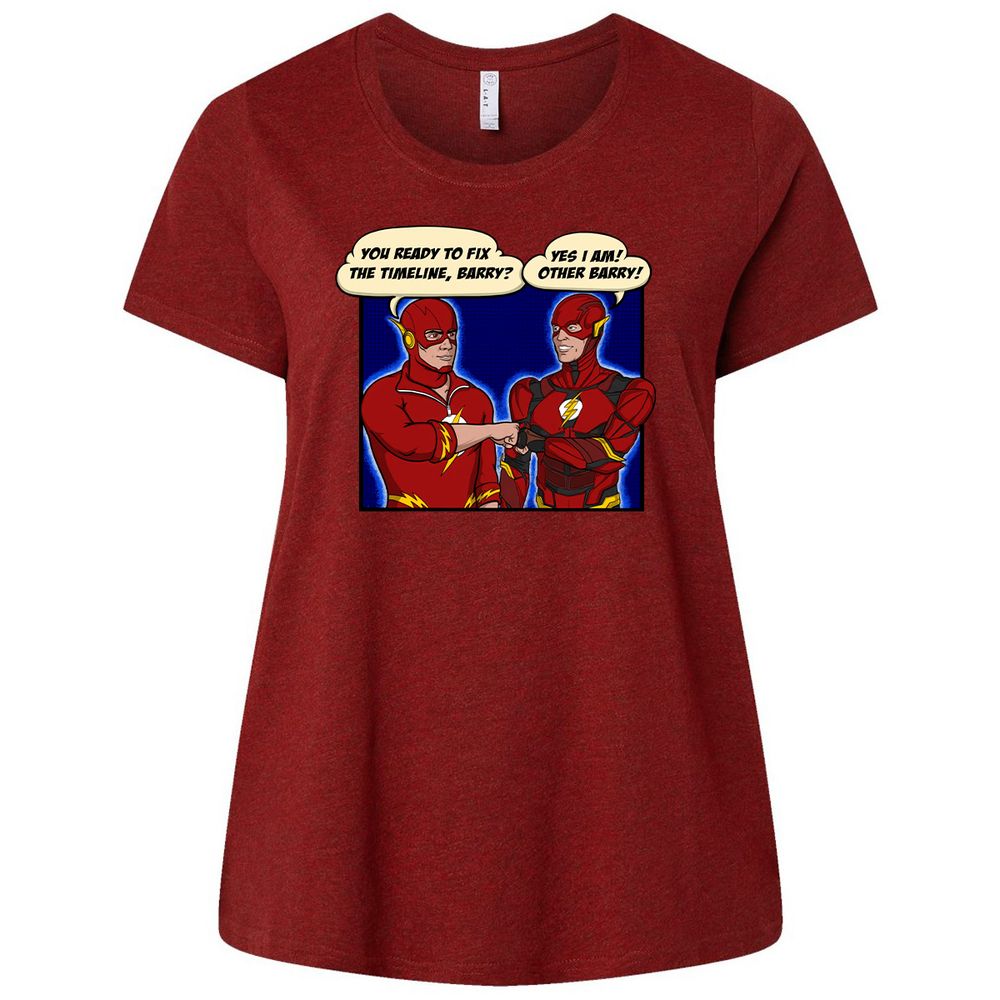 Ladies Curvy Jersey - R4BUX3TW - Cardinal - 10