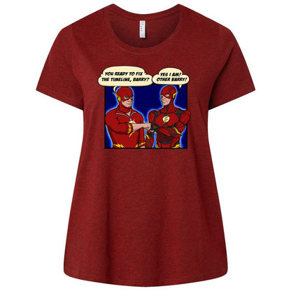 Ladies Curvy Jersey - R4BUX3TW - Cardinal - 10