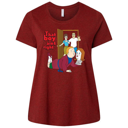 Ladies Curvy Jersey - P7WPNGS6 - Cardinal - 10