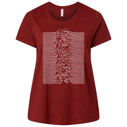 Ladies Curvy Jersey - J4ZB8UHN - Cardinal - 10