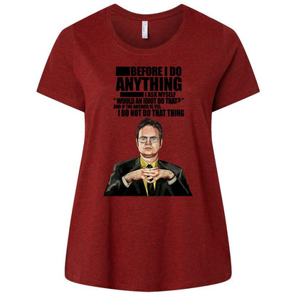 Ladies Curvy Jersey - RM5NY55N - Cardinal - 10