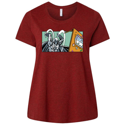 Ladies Curvy Jersey - NBKN6UG8 - Cardinal - 10