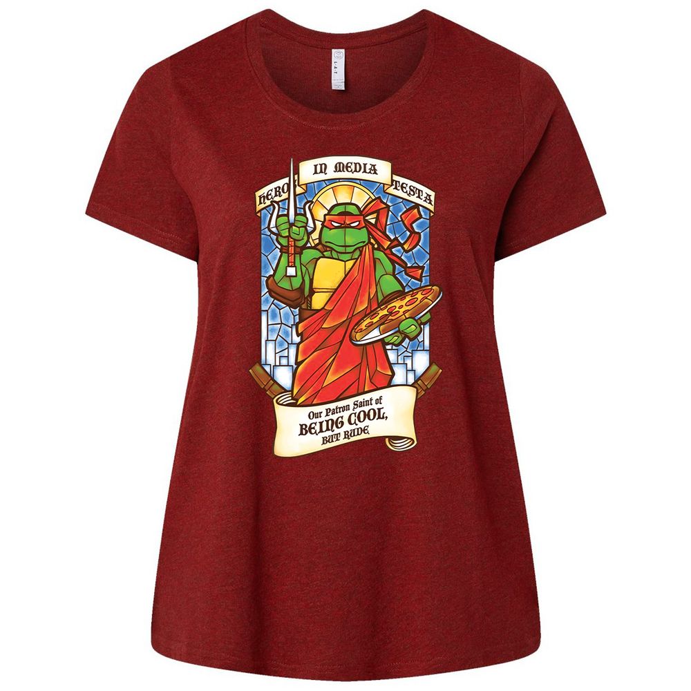 Ladies Curvy Jersey - XFQSZV4R - Cardinal - 10