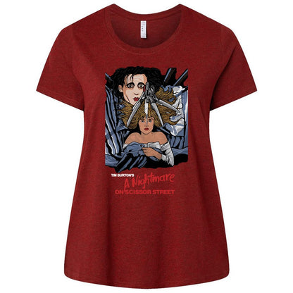 Ladies Curvy Jersey - B89M5VJZ - Cardinal - 10