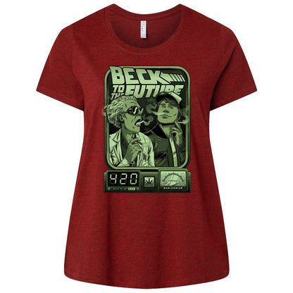 Ladies Curvy Jersey - KNYV49UX - Cardinal - 10