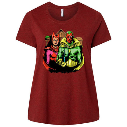 Ladies Curvy Jersey - L53TK7SD - Cardinal - 10