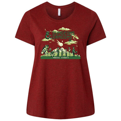 Ladies Curvy Jersey - X5N5EUE3 - Cardinal - 10