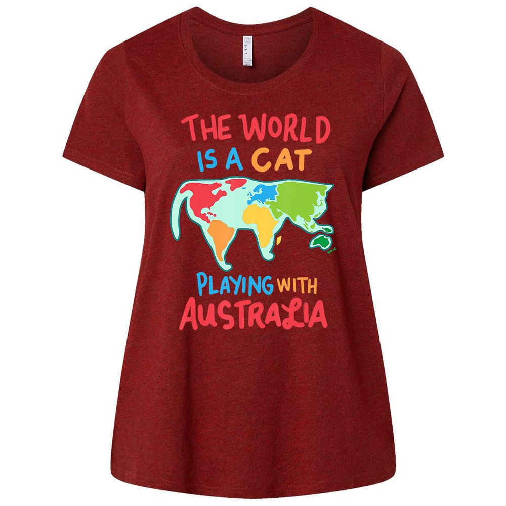 Ladies Curvy Jersey - TNAZFGUK - Cardinal - 10