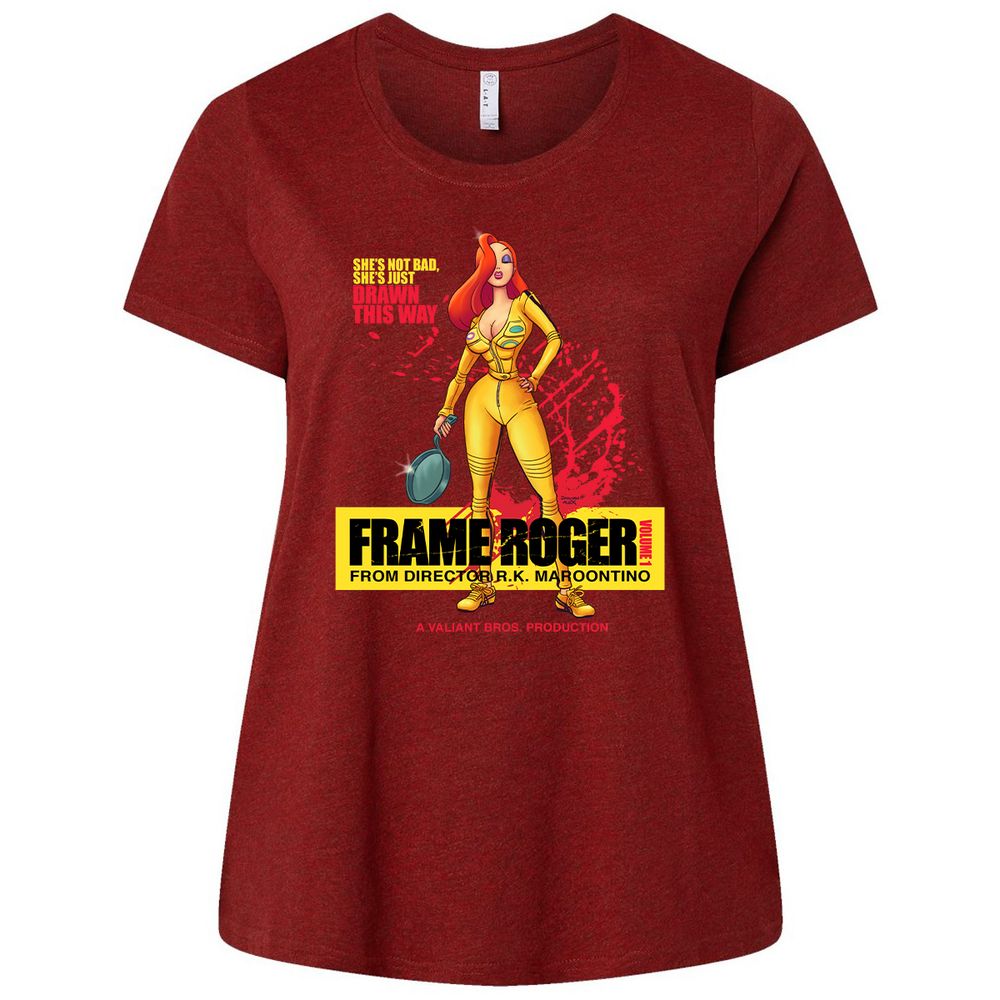 Ladies Curvy Jersey - LZDP9KMJ - Cardinal - 10