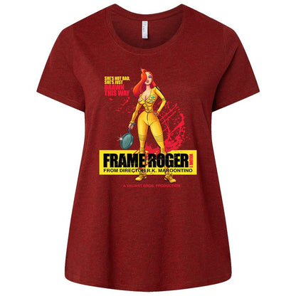 Ladies Curvy Jersey - LZDP9KMJ - Cardinal - 10