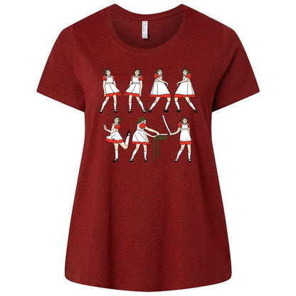 Ladies Curvy Jersey - PTXJHFHP - Cardinal - 10