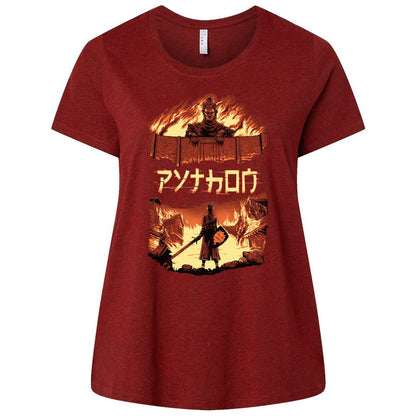 Ladies Curvy Jersey - V155SMJ9 - Cardinal - 10