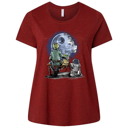 Ladies Curvy Jersey - 32UDQ7VE - Cardinal - 10