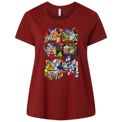 Ladies Curvy Jersey - 6A4FBN7Q - Cardinal - 10