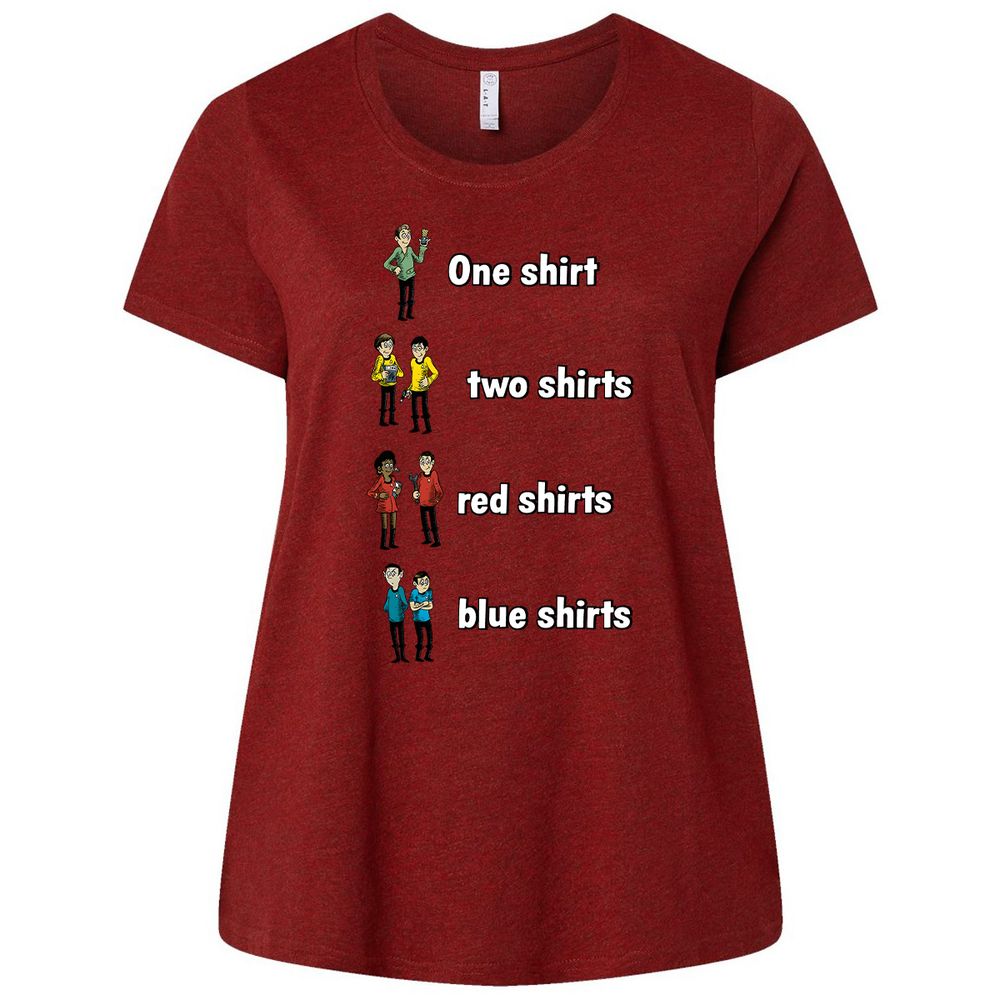 Ladies Curvy Jersey - VAUFHQ7T - Cardinal - 10