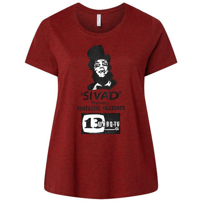 Ladies Curvy Jersey - ZRY9RPQE - Cardinal - 10