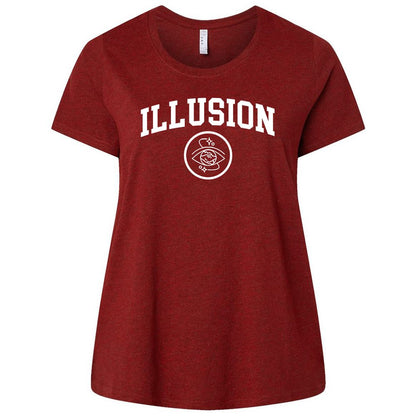 Ladies Curvy Jersey - JXET9H39 - Cardinal - 10