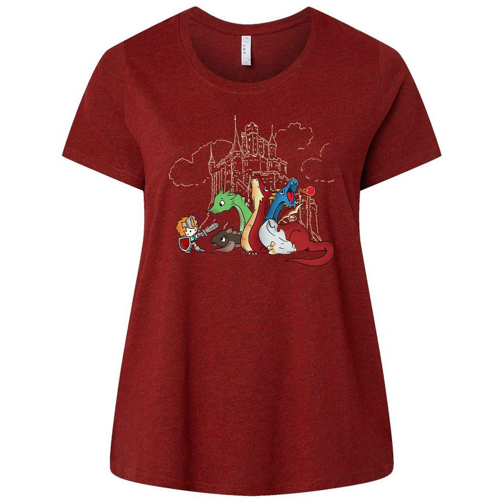 Ladies Curvy Jersey - D6PQ57FV - Cardinal - 10