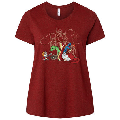 Ladies Curvy Jersey - D6PQ57FV - Cardinal - 10