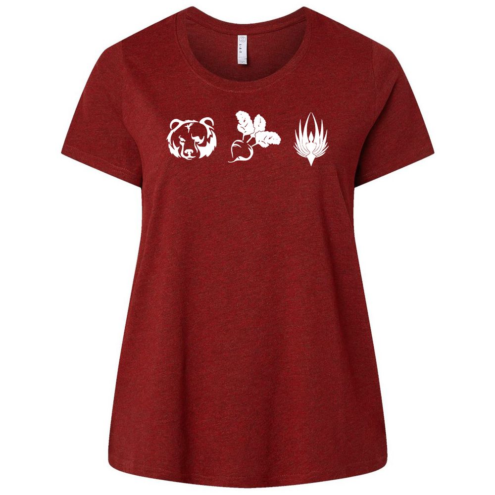 Ladies Curvy Jersey - 14D3NFDK - Cardinal - 10