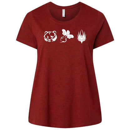 Ladies Curvy Jersey - 14D3NFDK - Cardinal - 10