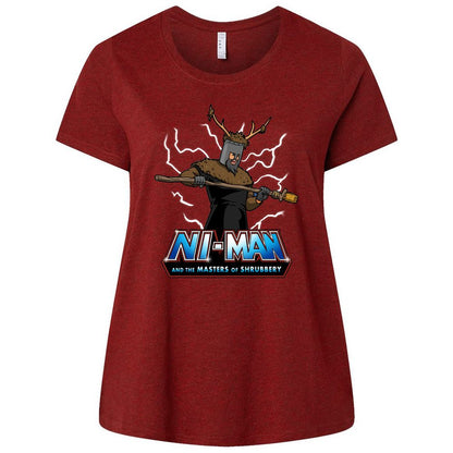 Ladies Curvy Jersey - ER69K3QN - Cardinal - 10