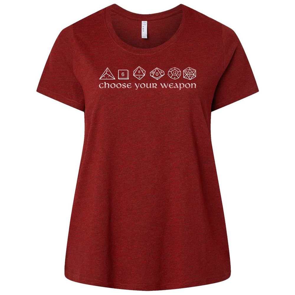 Ladies Curvy Jersey - 8TF5LHQU - Cardinal - 10