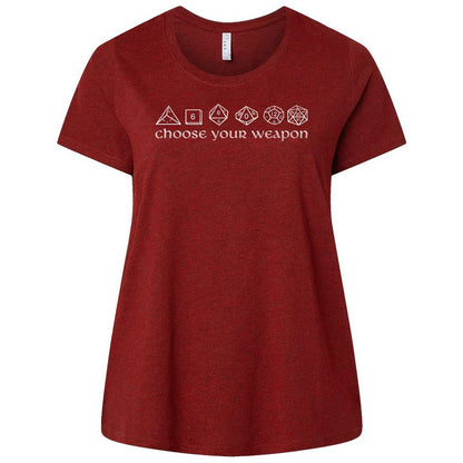 Ladies Curvy Jersey - 8TF5LHQU - Cardinal - 10