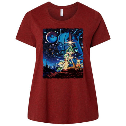 Ladies Curvy Jersey - PJ9KGAL4 - Cardinal - 10