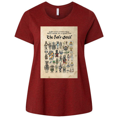 Ladies Curvy Jersey - XUR13TU6 - Cardinal - 10