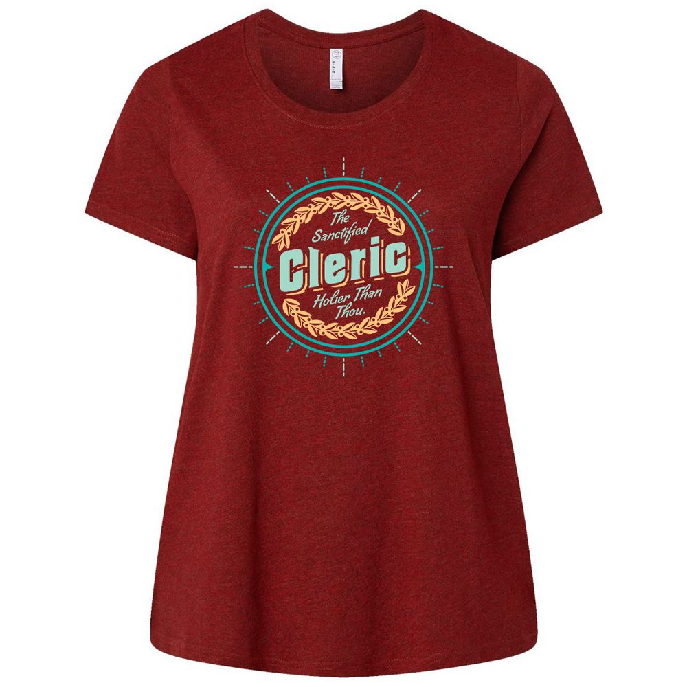 Ladies Curvy Jersey - Z6DVP9BY - Cardinal - 10