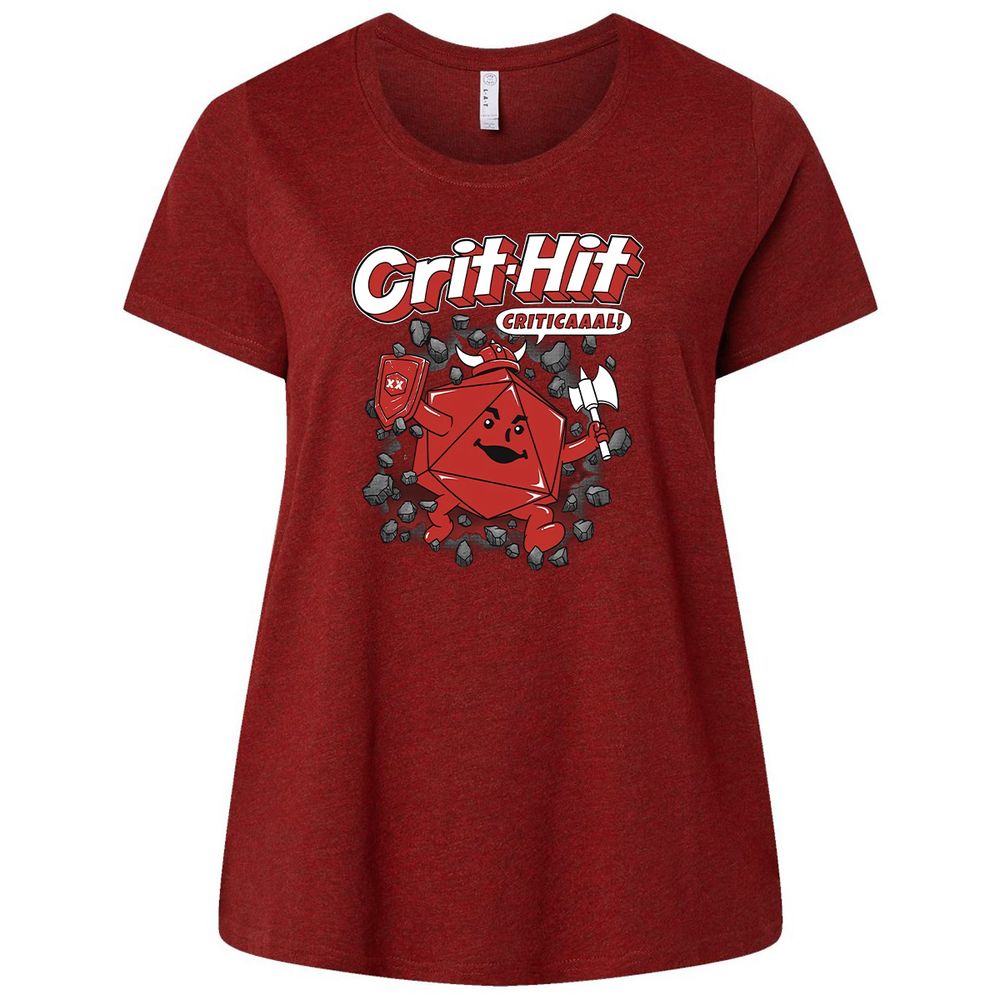 Ladies Curvy Jersey - HXNFBHJV - Cardinal - 10