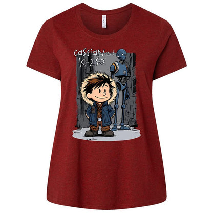 Ladies Curvy Jersey - RURYCZ3S - Cardinal - 10