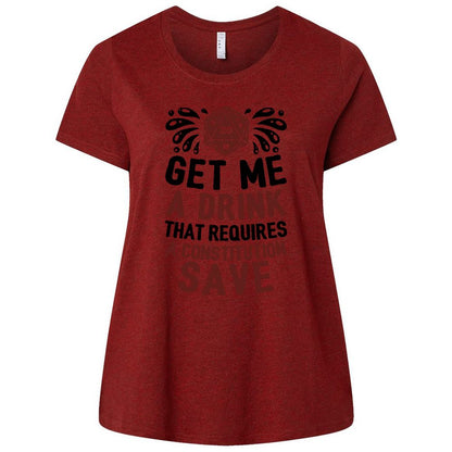 Ladies Curvy Jersey - SZWVJFL2 - Cardinal - 10