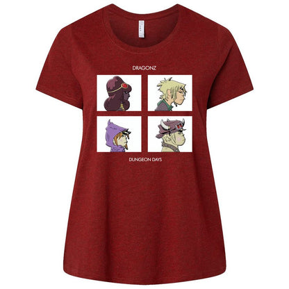 Ladies Curvy Jersey - 4PDUQK5Q - Cardinal - 10