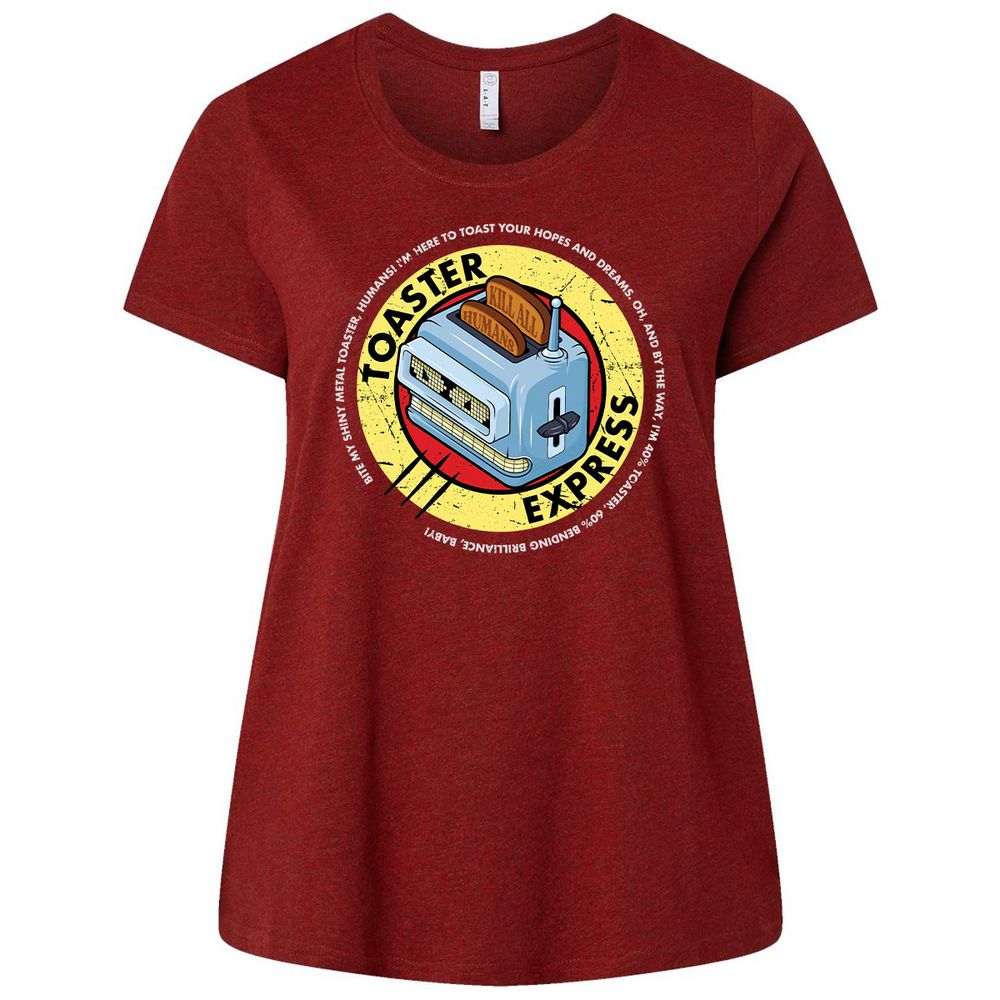 Ladies Curvy Jersey - QHAVVH7J - Cardinal - 10