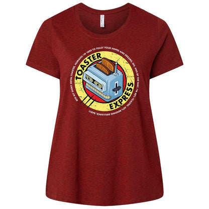 Ladies Curvy Jersey - QHAVVH7J - Cardinal - 10