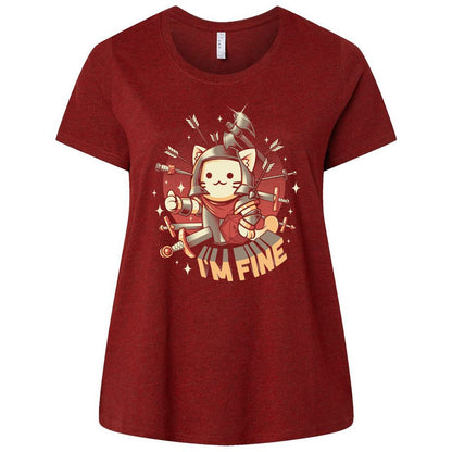 Ladies Curvy Jersey - ZMK5VT66 - Cardinal - 10