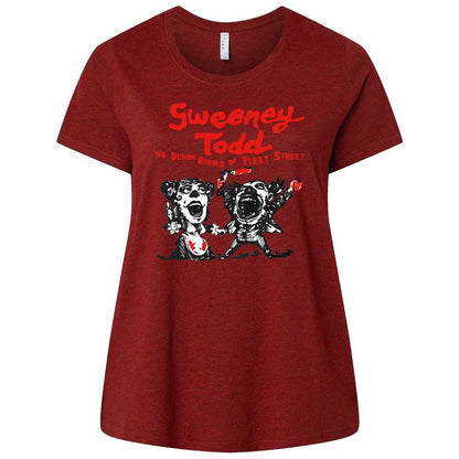 Ladies Curvy Jersey - NBDWZDMF - Cardinal - 10