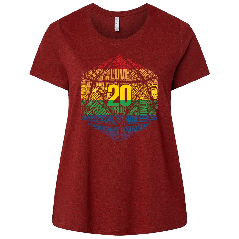 Ladies Curvy Jersey - BZZ7AR47 - Cardinal - 10