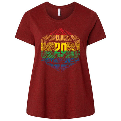 Ladies Curvy Jersey - BZZ7AR47 - Cardinal - 10