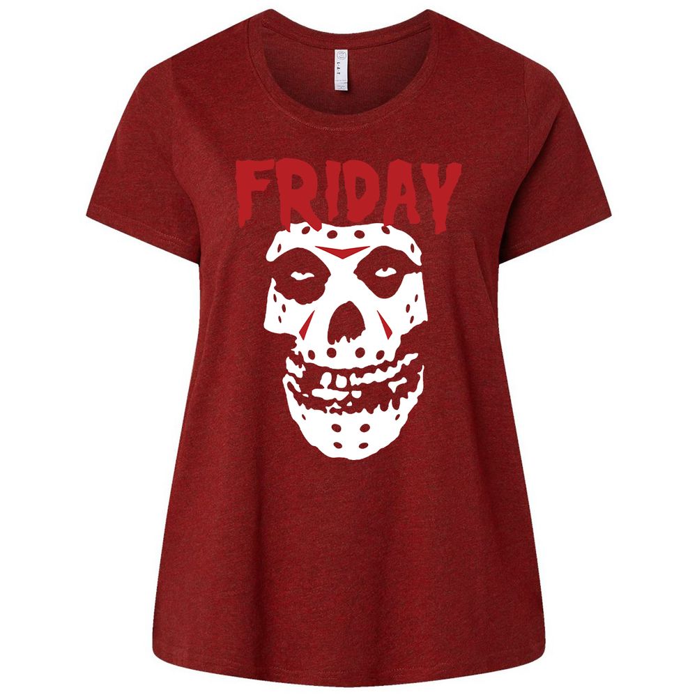 Ladies Curvy Jersey - R6UYWGQX - Cardinal - 10